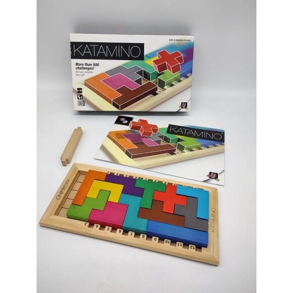 Katamino Wooden Strategy Game Gigamic Logic Puzzle Math 500 Challenges Perrilot - Picture 2 of 8